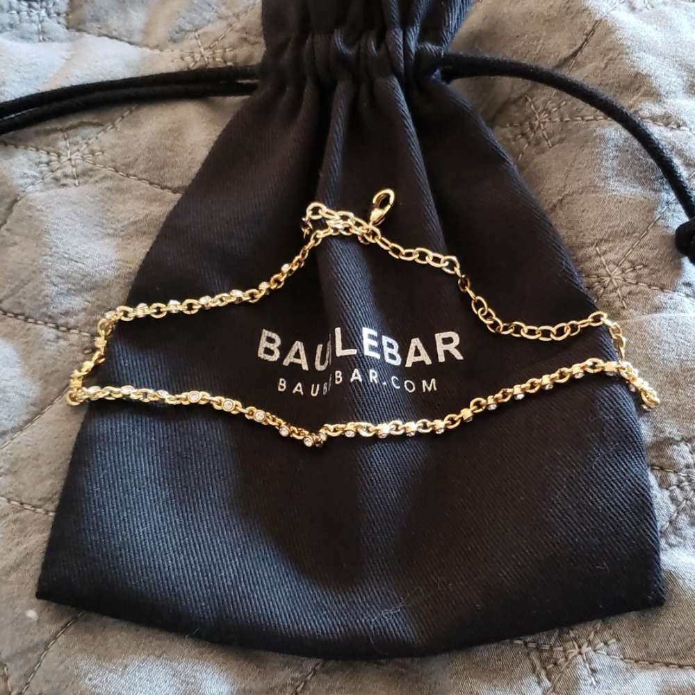 Baublebar Gold Rhinestone Choker Necklace